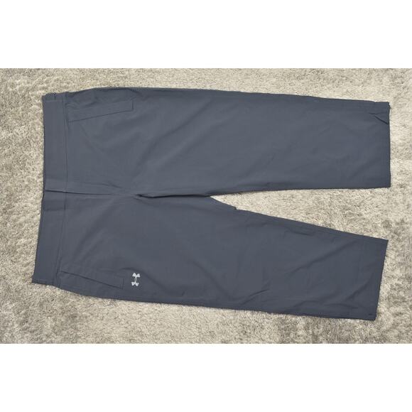 Under Armour Men's 2XL Gray Nylon Snow Pants - Preowned Loose Ski Snowboard - Picture 3 of 9